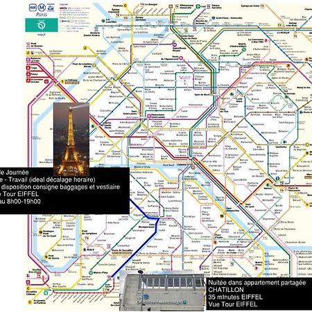 Eiffel Citea Access Dayroom Espace Paris Sans Nuitee Et Chambre Partagee Chatillon Nuitee -- Repos Journee Ou Espace Travail 8-19H Proche Tour Eiffel Ou Usage Bureau A L'Heure En Journee -- Nuitee Chatillon Avenue Paris Ngoại thất bức ảnh