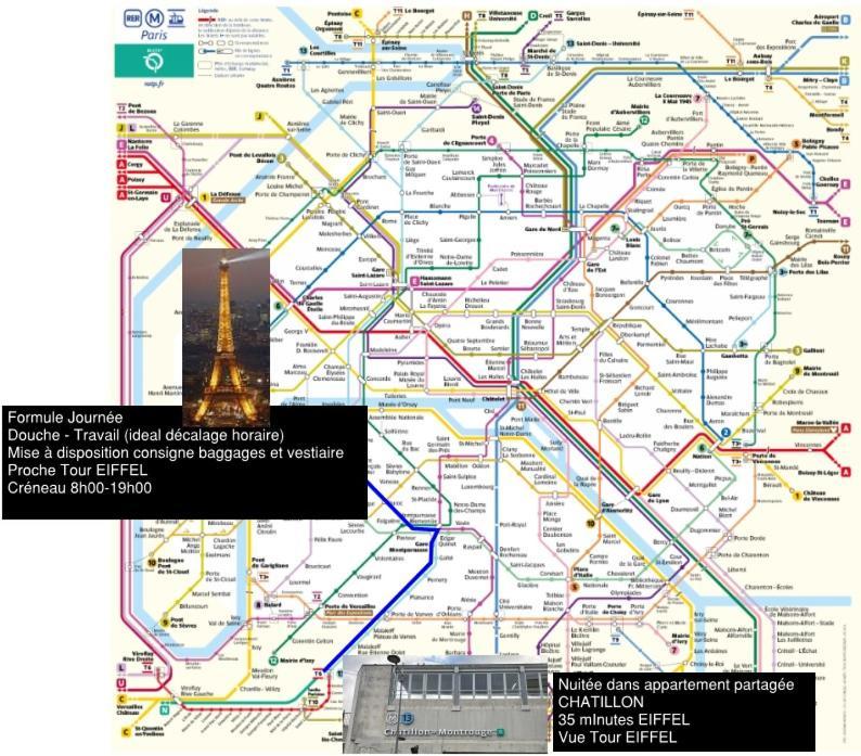 Eiffel Citea Access Dayroom Espace Paris Sans Nuitee Et Chambre Partagee Chatillon Nuitee -- Repos Journee Ou Espace Travail 8-19H Proche Tour Eiffel Ou Usage Bureau A L'Heure En Journee -- Nuitee Chatillon Avenue Paris Ngoại thất bức ảnh